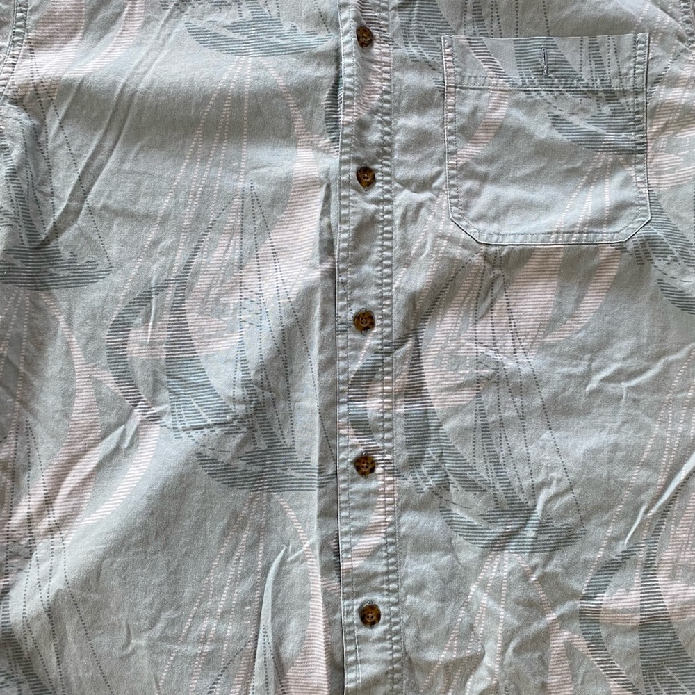 Woolrich Mens Medium Collared Button Up Short Sle… - image 3